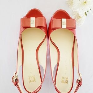 Anne Klein Peep-Toe Slingback Pumps